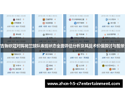 吉鲁欧冠对阵荷兰球队表现状态全面评估分析及其战术价值探讨与前景